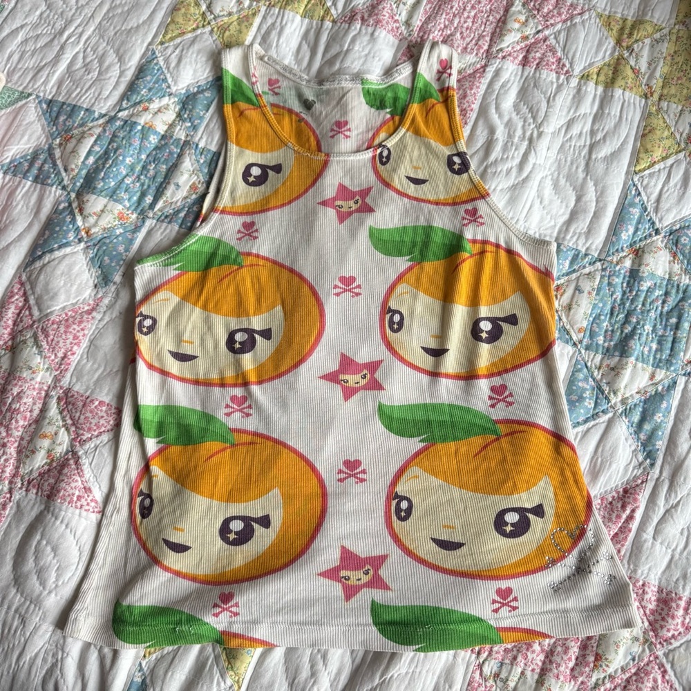 Rare Tokidoki Y2K Tank Top Patterned